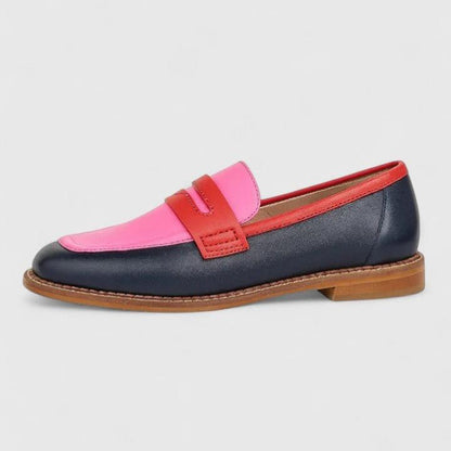 Carmen | Mocasín en rosa, rojo y negro
