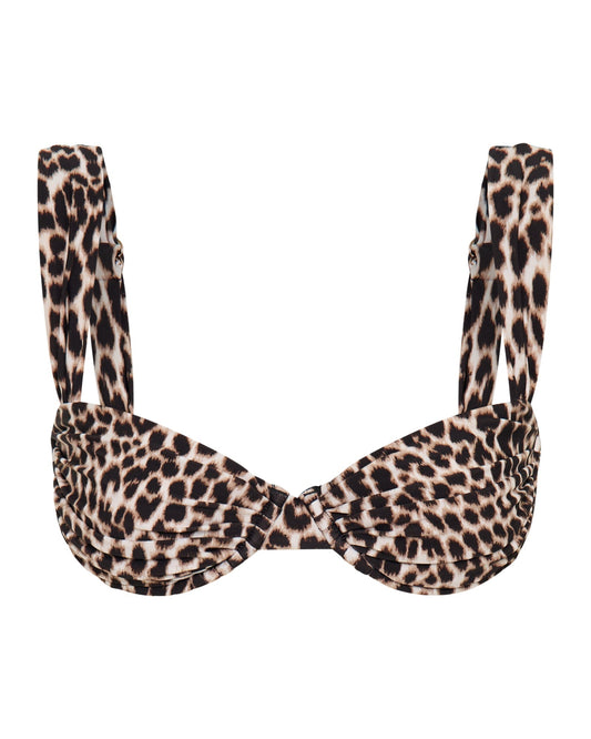 Bikini-Oberteil SIENNA in Leoparden-Optik