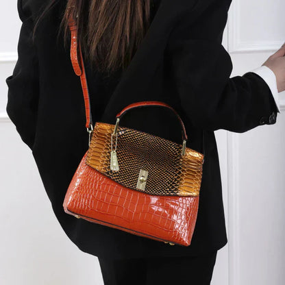 Ophelia - bolso de bandolera de piel de cocodrilo