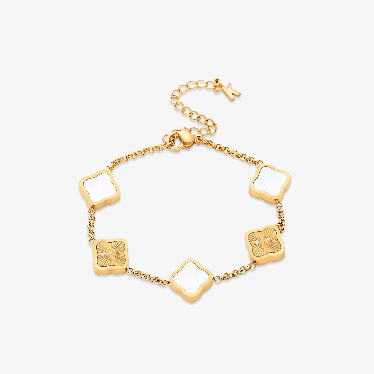 Pulsera trébol estilo Céline