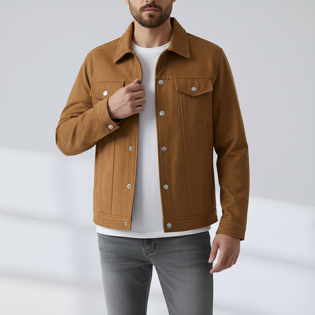 Santino™ | Chaqueta Trucker de Ante