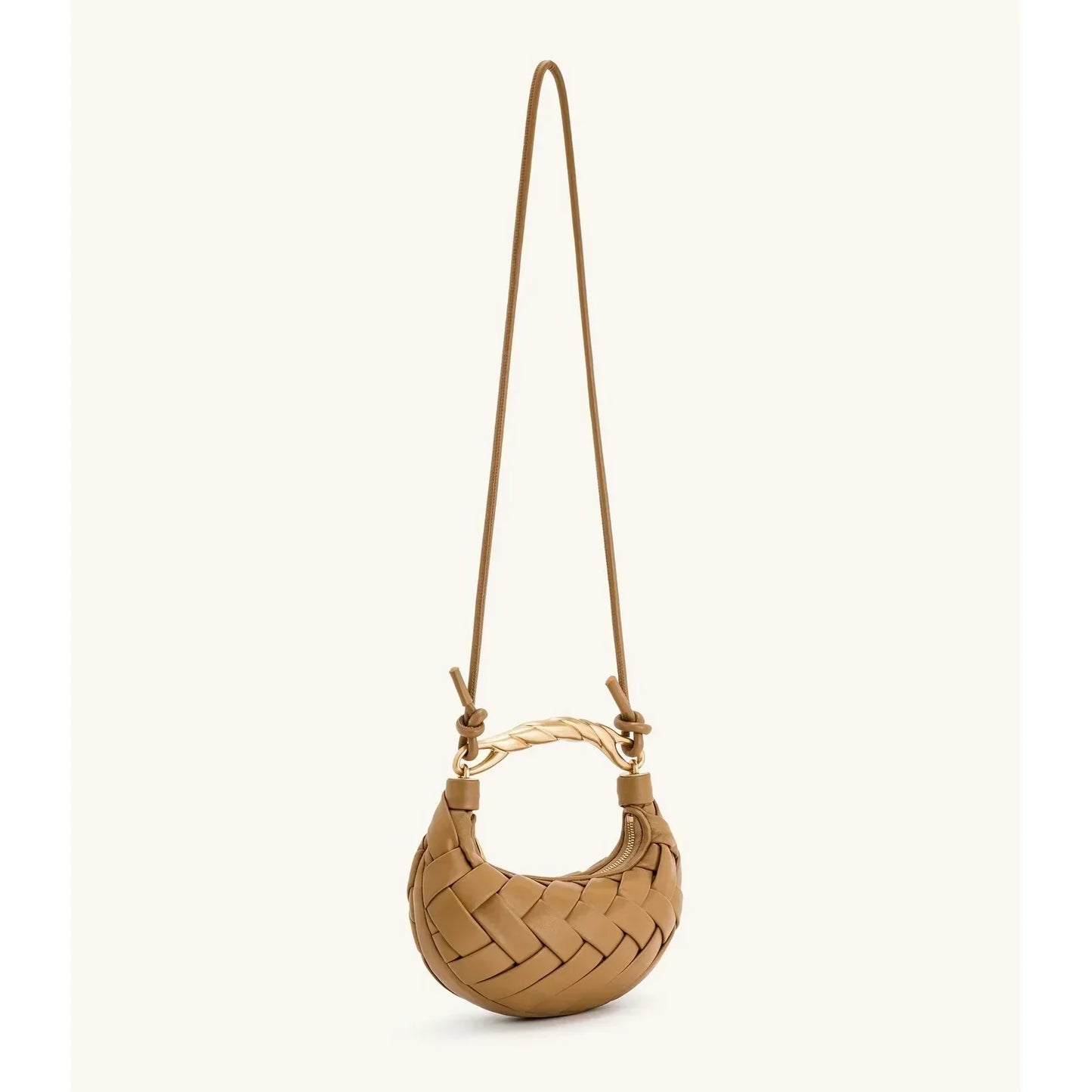 Aurea - bolso nido de pájaro con piel auténtica