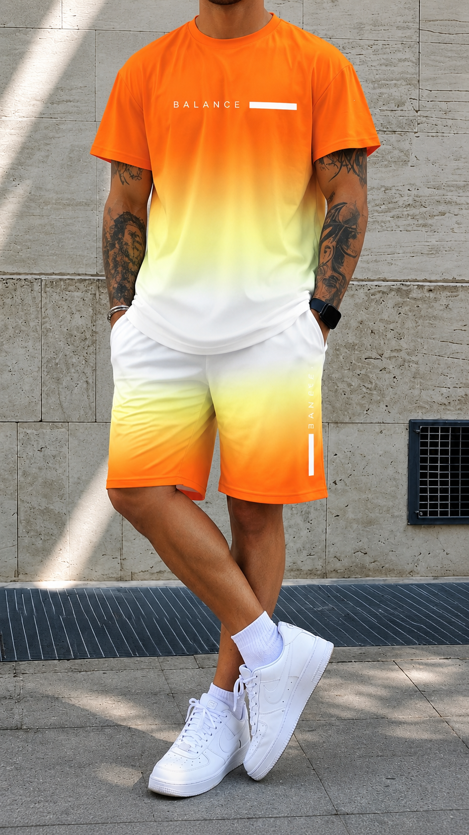 Bruno™ | Conjunto Degradado de Verano para Hombre – Estilo Fresco y Moderno