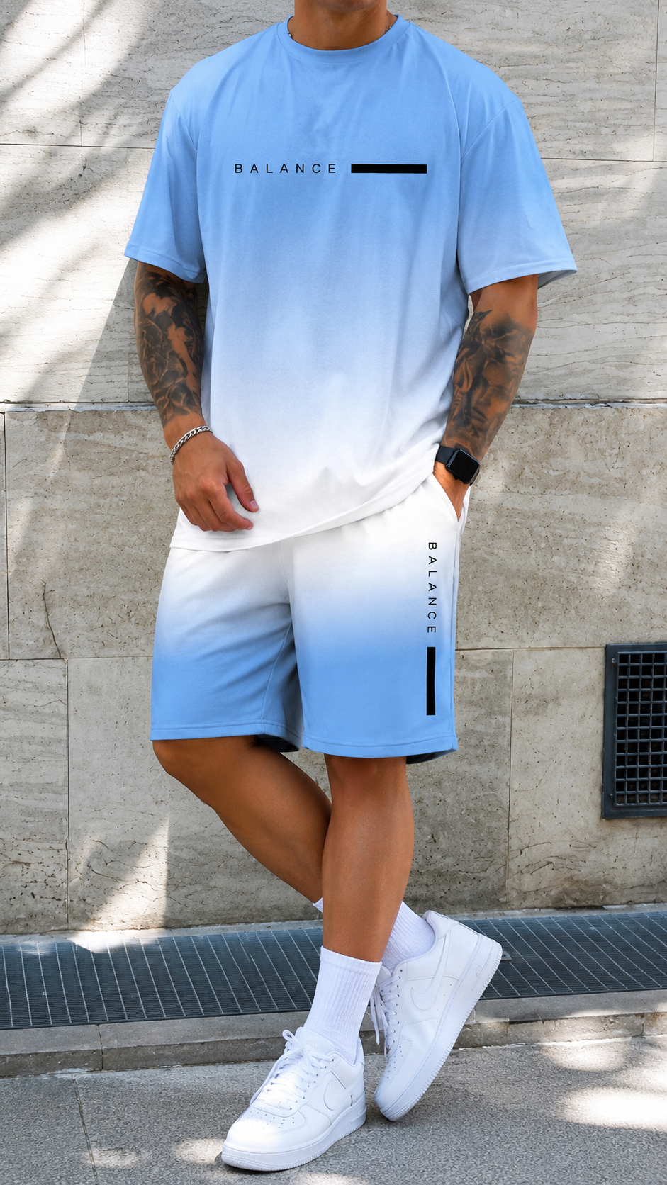Bruno™ | Conjunto Degradado de Verano para Hombre – Estilo Fresco y Moderno