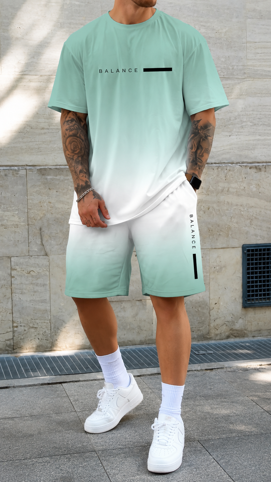 Bruno™ | Conjunto Degradado de Verano para Hombre – Estilo Fresco y Moderno