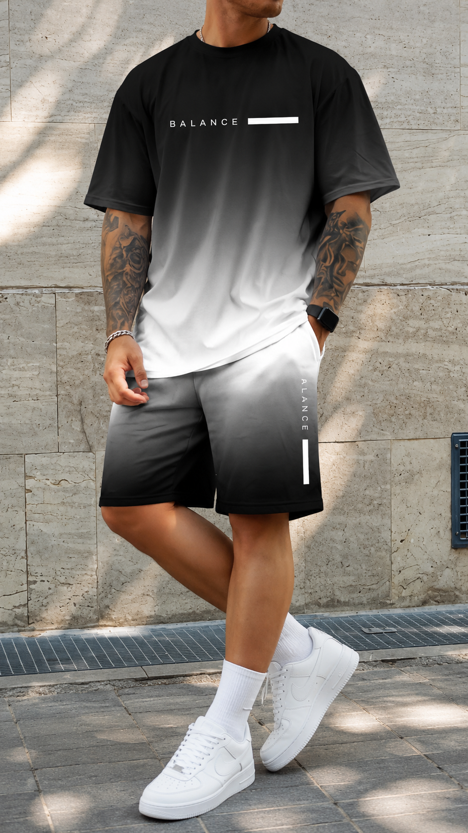 Bruno™ | Conjunto Degradado de Verano para Hombre – Estilo Fresco y Moderno