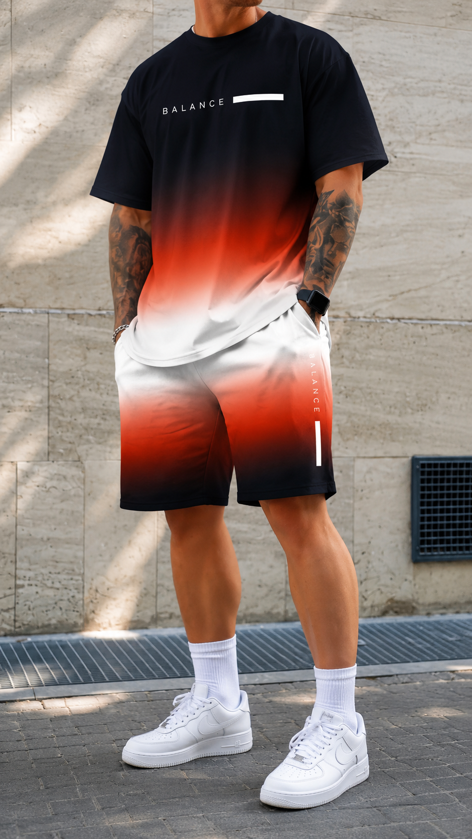 Bruno™ | Conjunto Degradado de Verano para Hombre – Estilo Fresco y Moderno