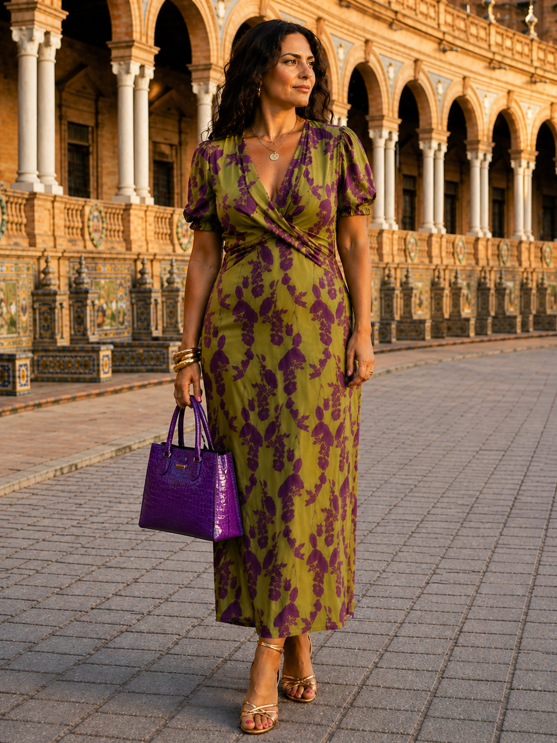 Vestido Maxi Floral de Caída Fluida y Estilo Sofisticado