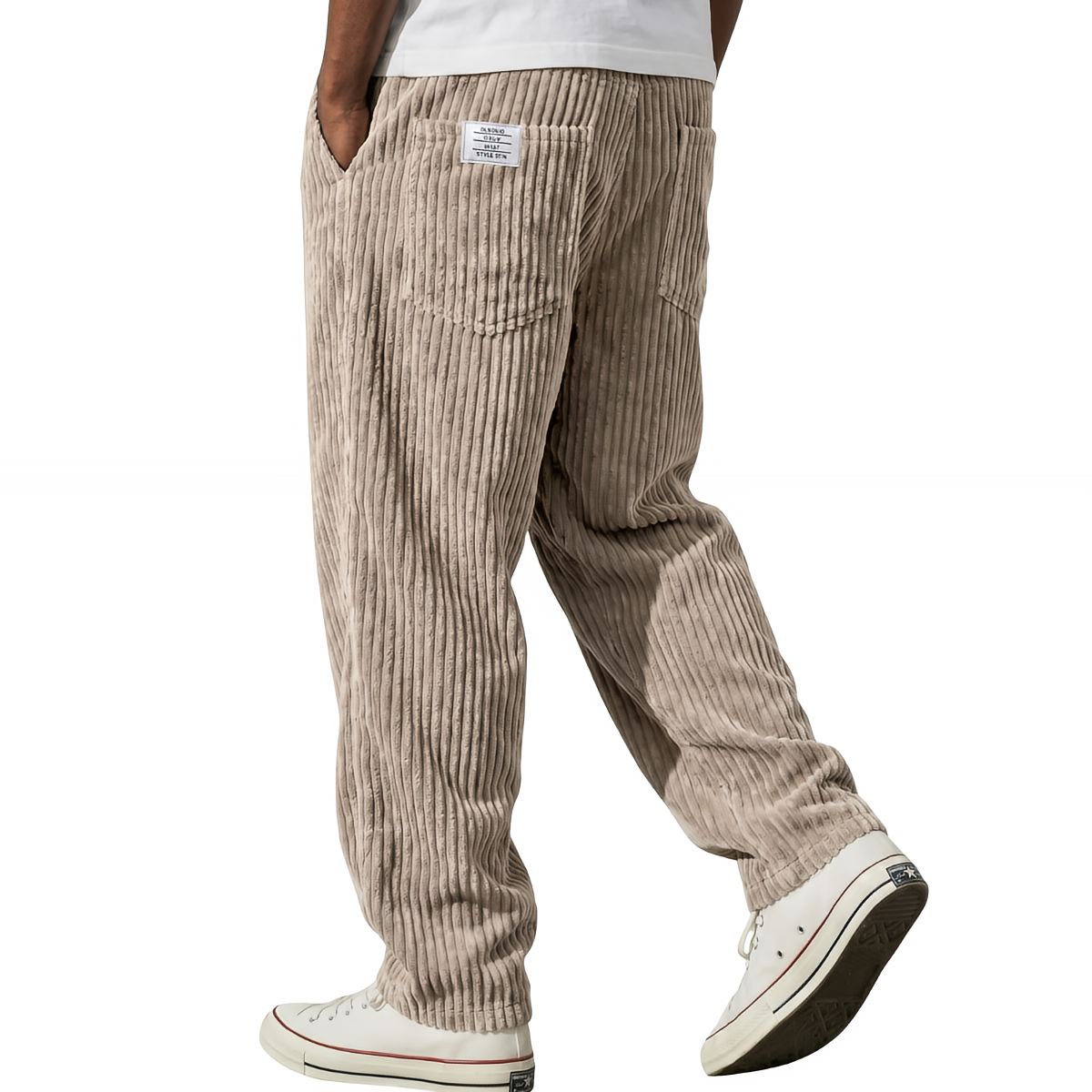 Adriano - Pantalones de Terciopelo Acanalado