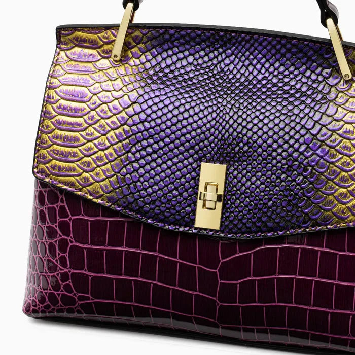 Ophelia - bolso de bandolera de piel de cocodrilo
