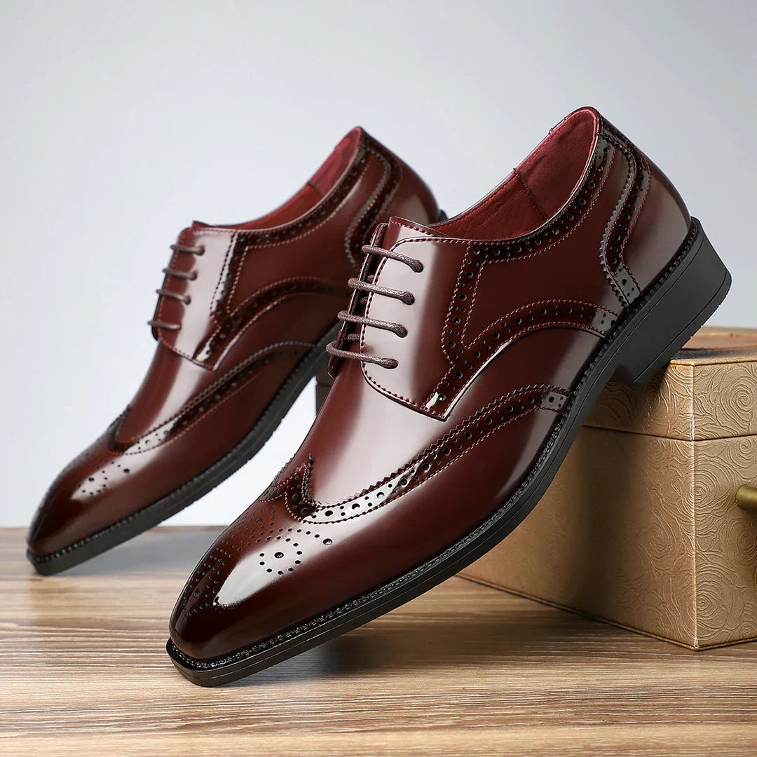 Harry – Zapatos brogue vintage con puntera de ala