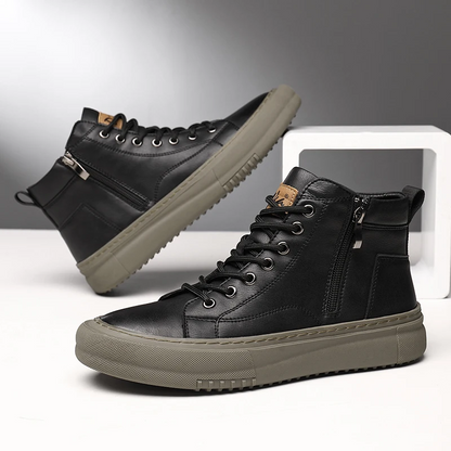 Miguel | Zapatillas altas de cuero sintético