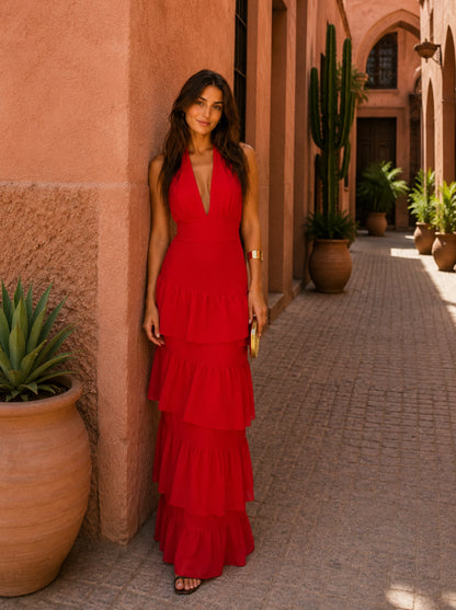 Vestido Manila Rojo Intenso: Elegancia y Estilo