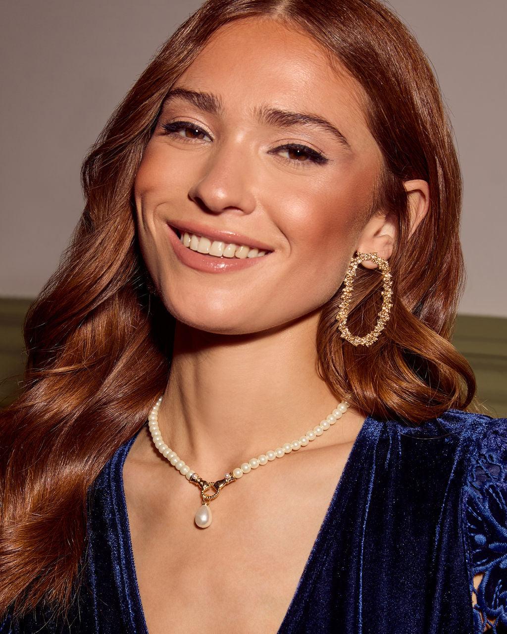 Collar con colgante de perla Bernice