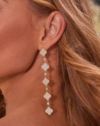 Pendientes colgantes adornados Silvia