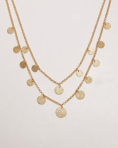 Collar en capas brillante gitano