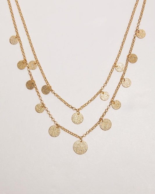Collar en capas brillante gitano