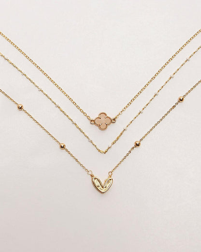 Collar en capas con encanto de luz estelar