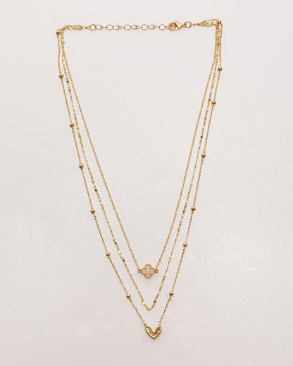 Collar en capas con encanto de luz estelar