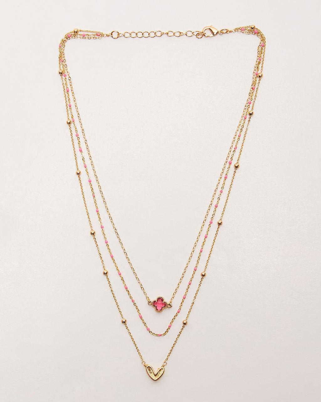 Collar en capas con encanto de luz estelar