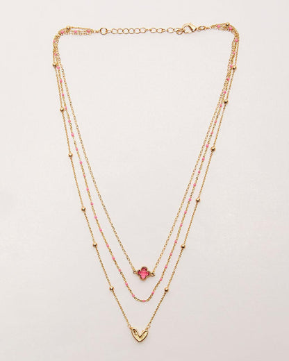 Collar en capas con encanto de luz estelar
