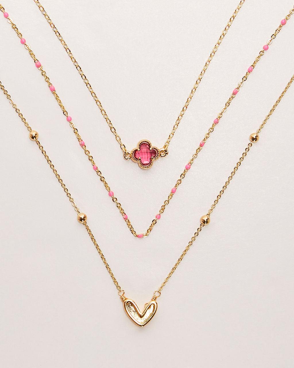 Collar en capas con encanto de luz estelar