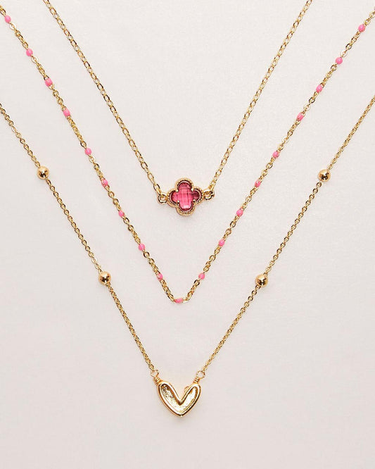 Collar en capas con encanto de luz estelar