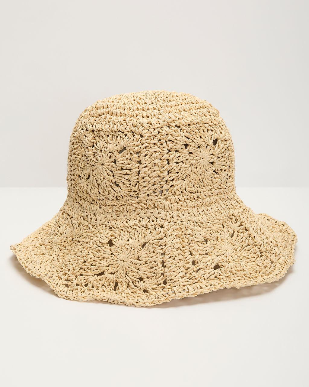 Sombrero de cubo de crochet para fuera de la ciudad