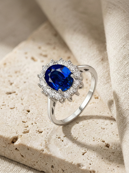 Anillo de zafiro Diana