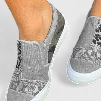 Rocío | Mocasín con estampado patchwork