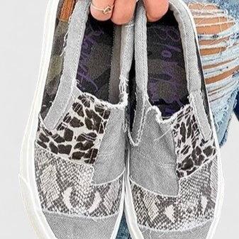 Rocío | Mocasín con estampado patchwork