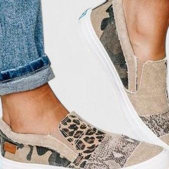 Rocío | Mocasín con estampado patchwork
