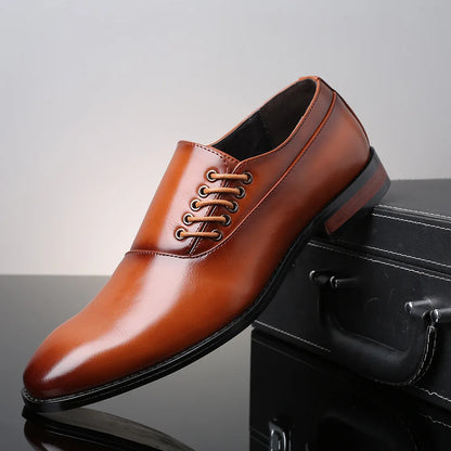 Zapatos Oxford de Piel Auténtica Bertolini