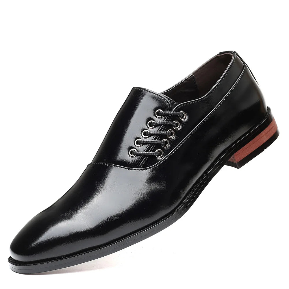 Zapatos Oxford de Piel Auténtica Bertolini