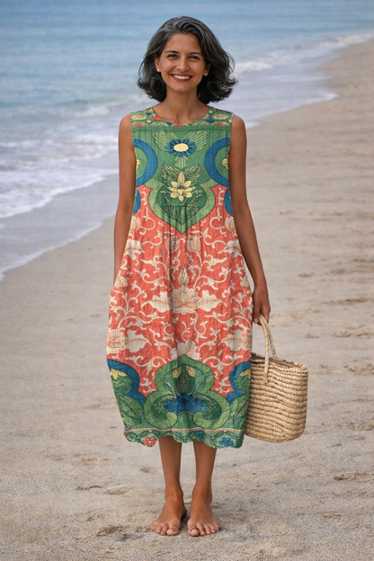 Vera | Vestido Midi Bohemio de Estilo Boho Chic