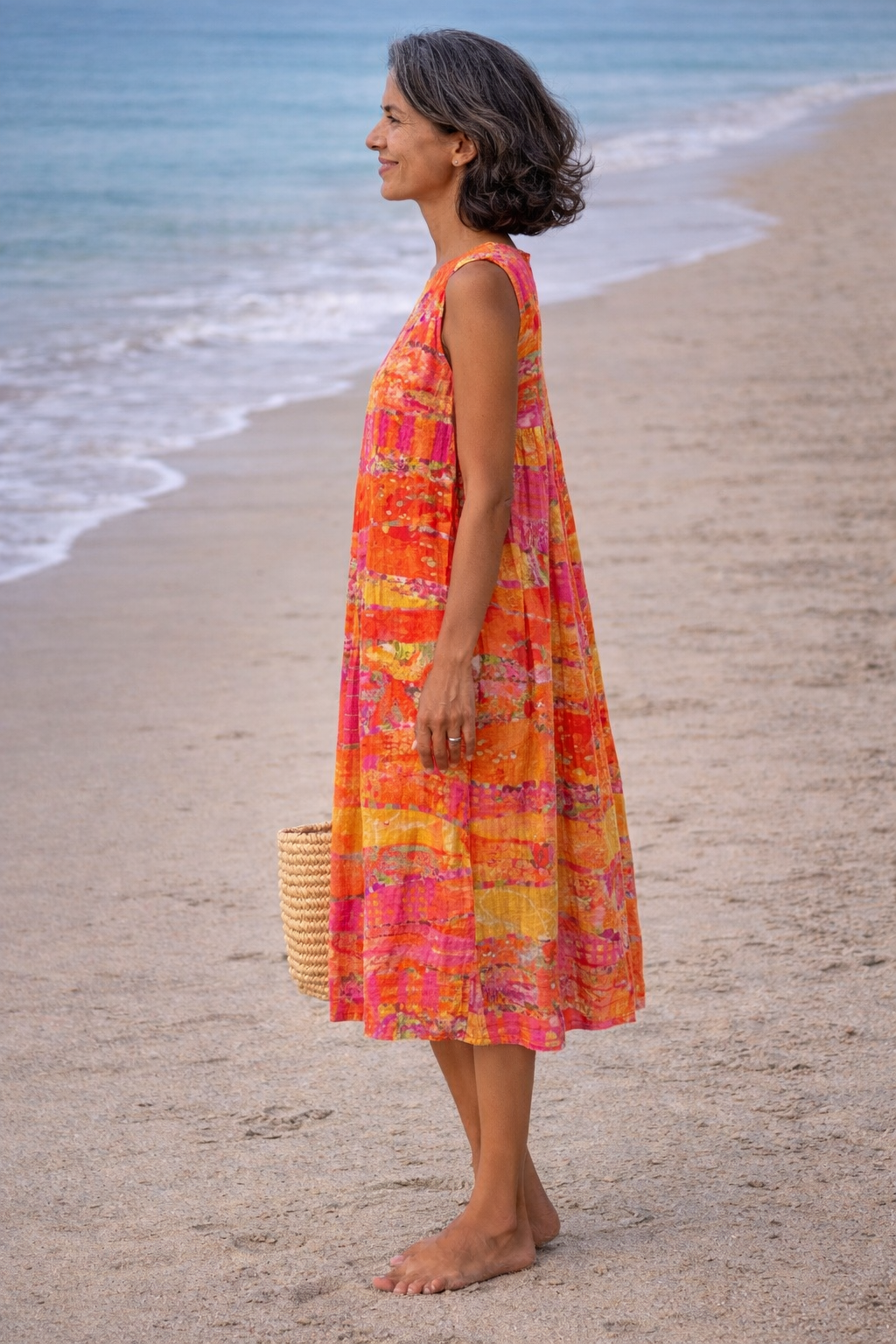 Flora | Vestido Midi para Atardecer – Estilo Floral