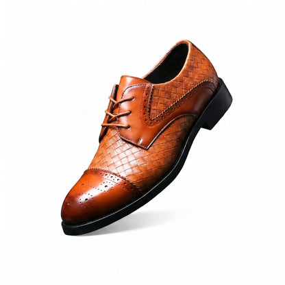 Bellville – Zapatos Oxford de Piel Trenzada