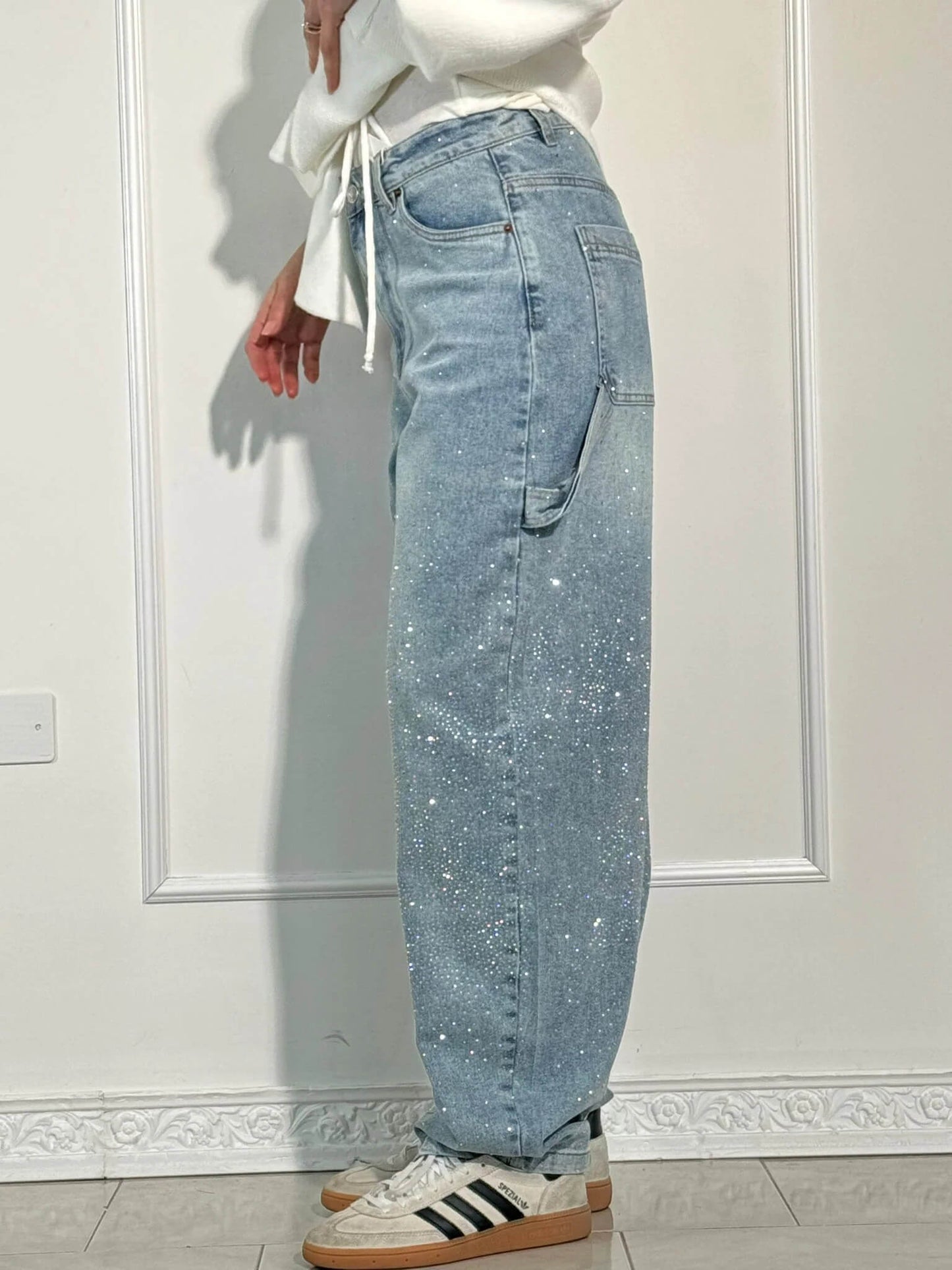 Jeans de mezclilla Balloon Carpenter Shine