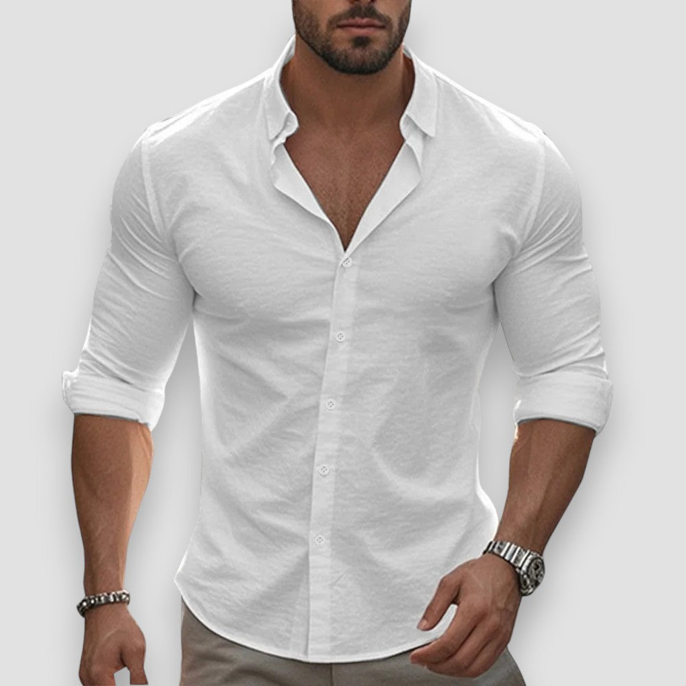 Jonathan™ Camisa de manga larga ligera – Comodidad esencial para el día a día