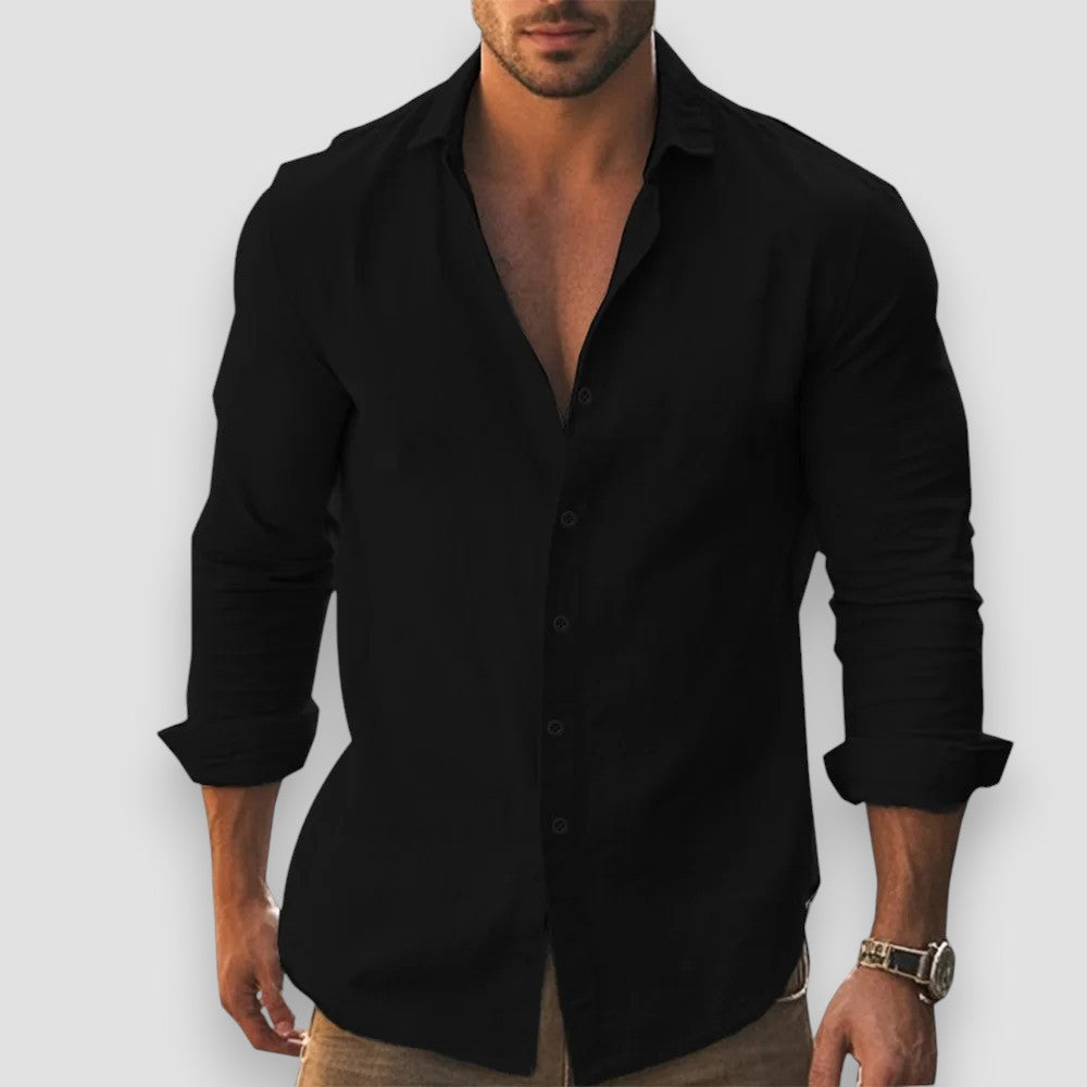 Jonathan™ Camisa de manga larga ligera – Comodidad esencial para el día a día