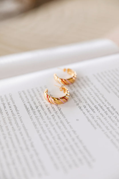 Pendientes Sueños Regaliz Bañados En Oro 18K