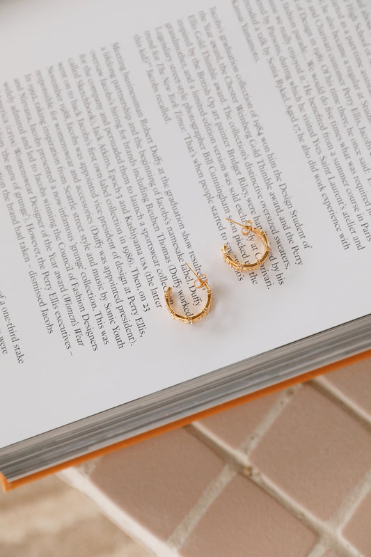 Pendientes Vida Jovial Bañados En Oro 18K