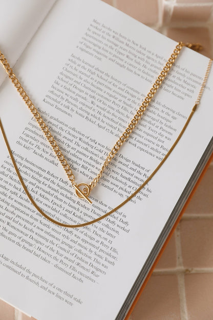Collar Coldest Brew chapado en oro de 18 quilates