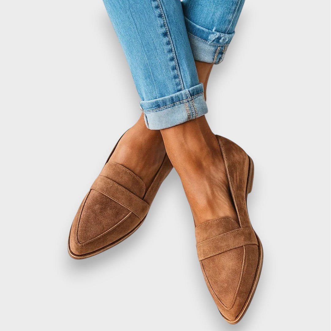 Gema | Mocasín gris de ante