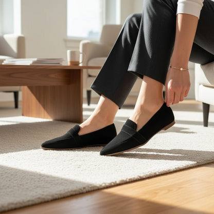 Gema | Mocasín gris de ante