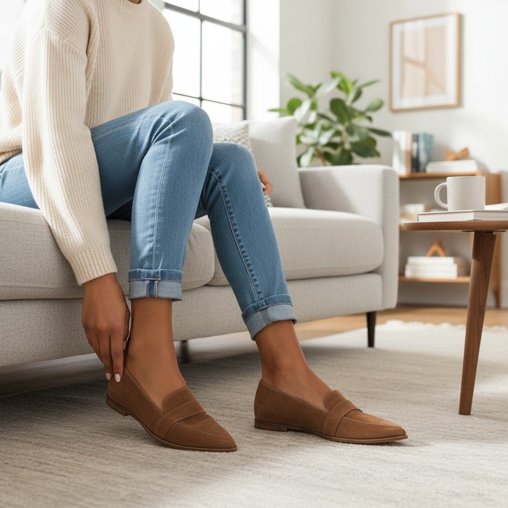 Gema | Mocasín gris de ante