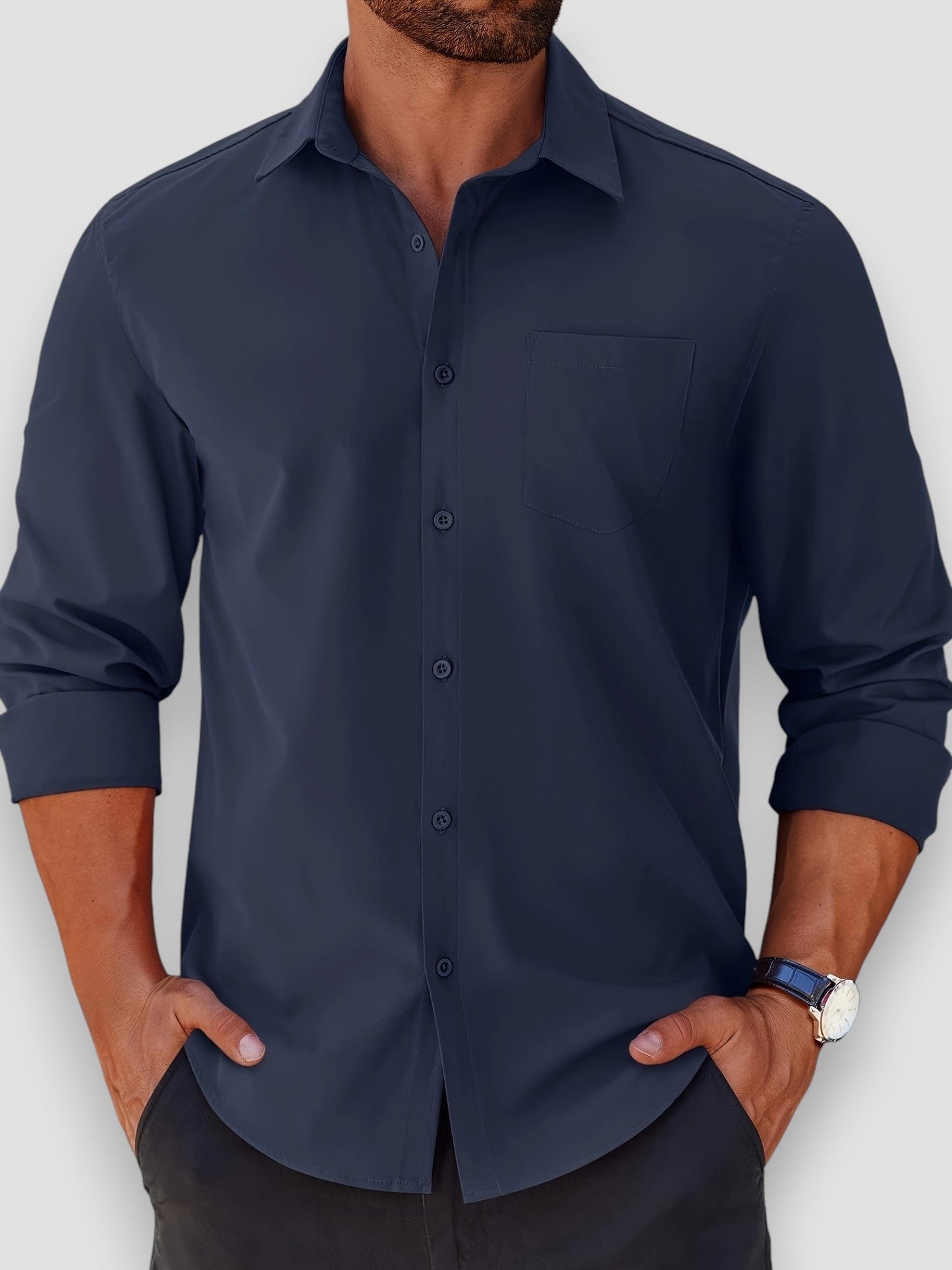 Noé™ Camisa clásica para hombre — Estilo atemporal para uso diario