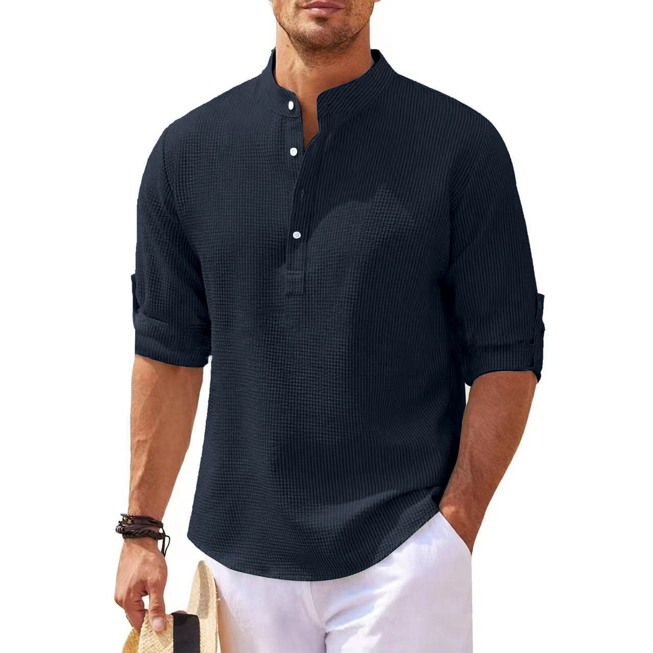 Victor™ | Camisa de manga 3/4 sofisticada para un estilo sin esfuerzo
