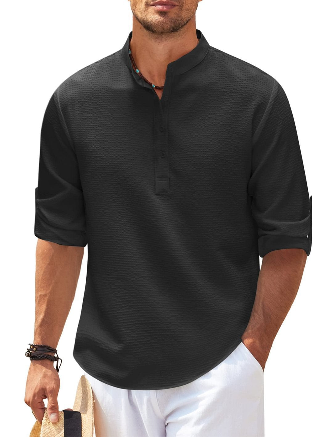 Victor™ | Camisa de manga 3/4 sofisticada para un estilo sin esfuerzo