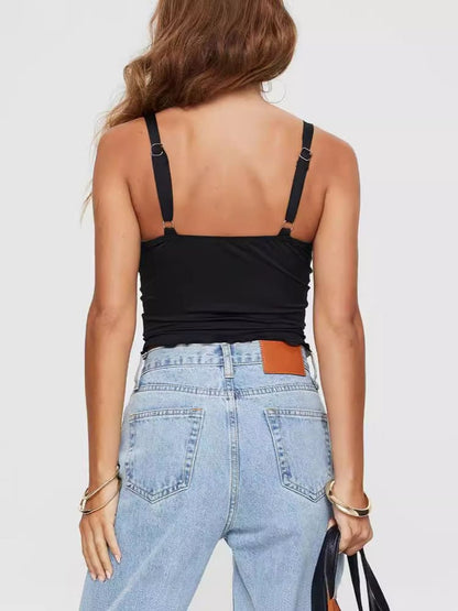 Top corto más gris